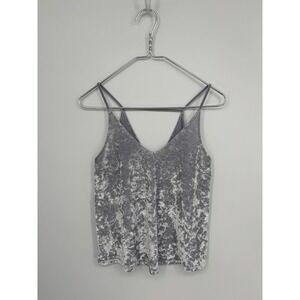 American Eagle Outfitters Cami Small Crushed Velvet Camisole Y2K 90s Coquette